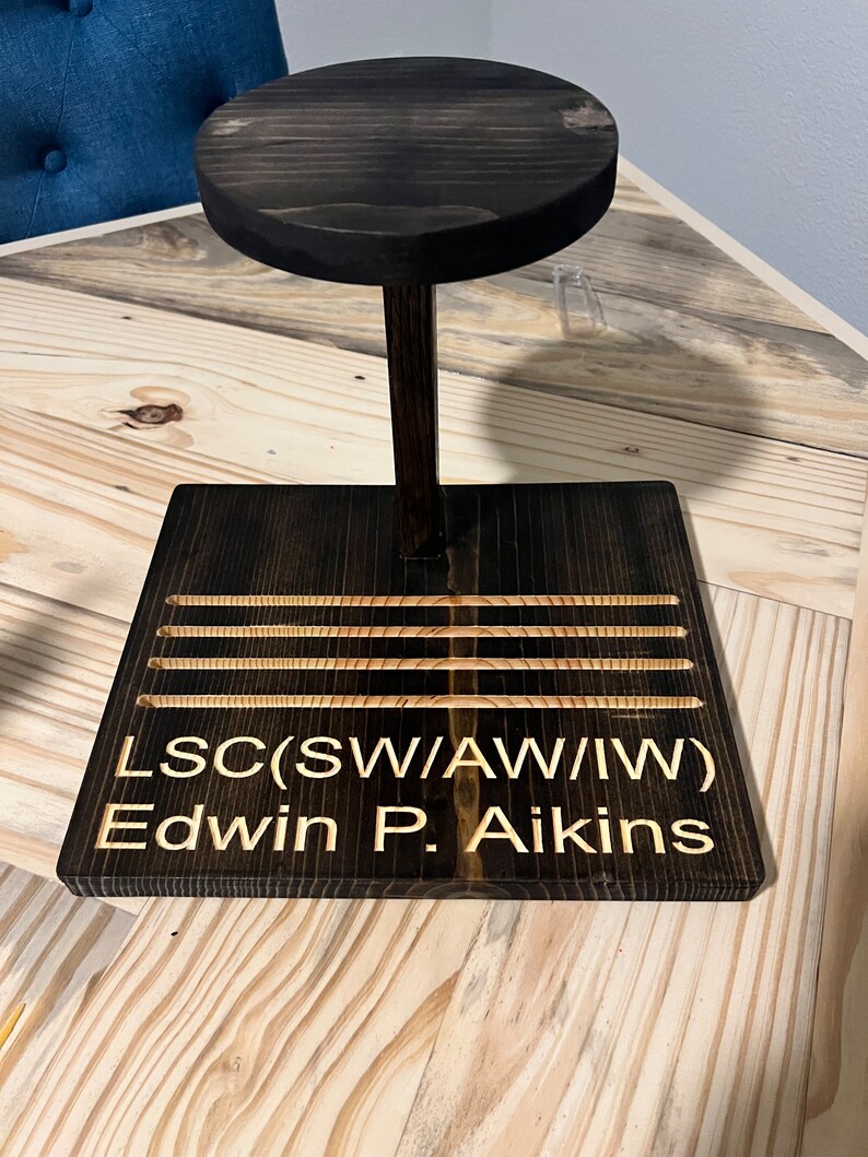 Navy Chief Combination Cover Desktop Challenge Coin Display Etsy