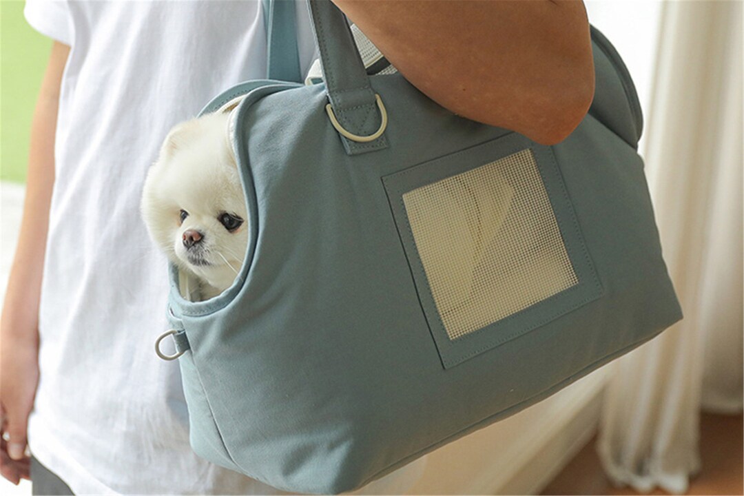 Small Pet Travel Carrier Handbag Small Dog Bag Pet Carrier Etsy