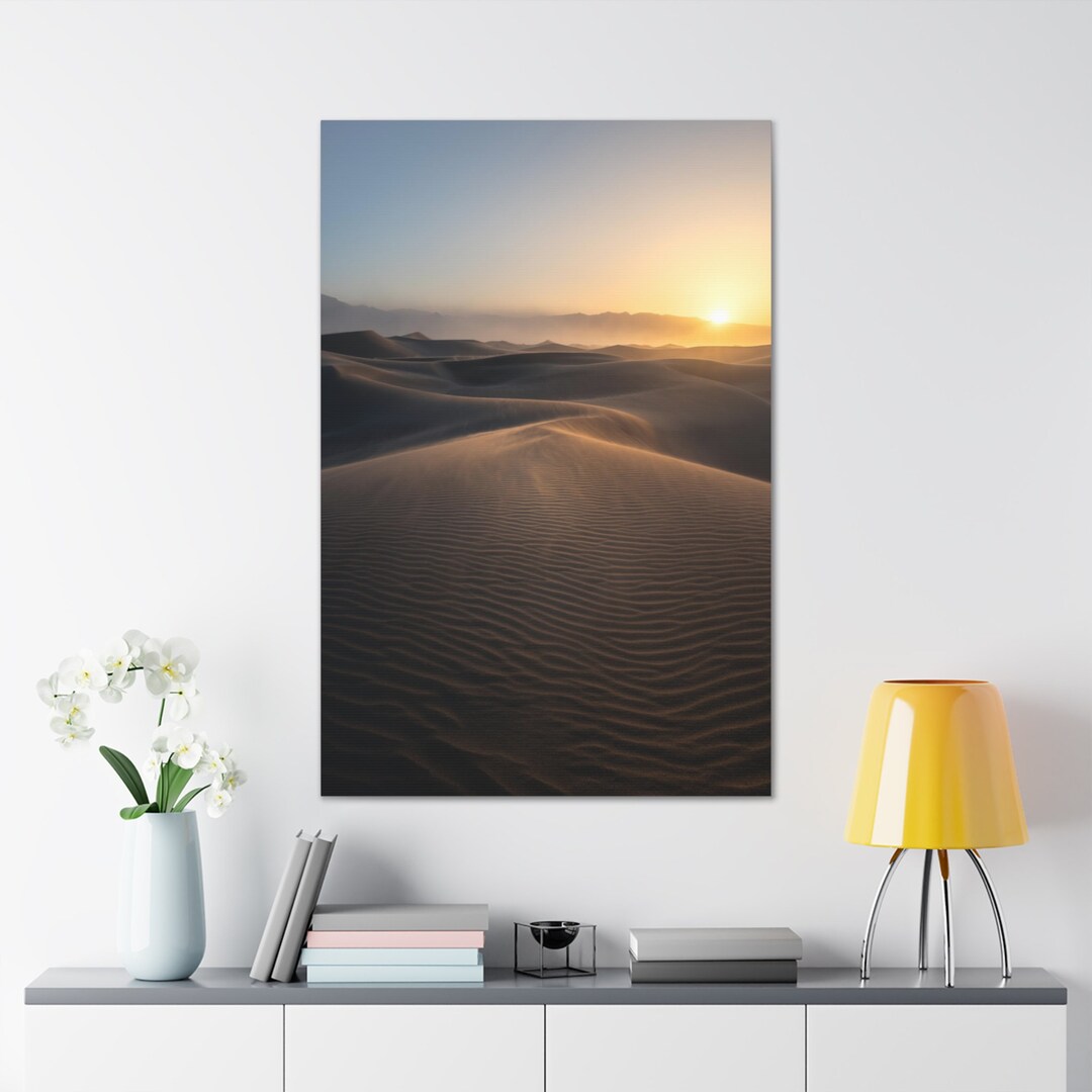 Sunrise Sand Dunes Canvas Photography Print National Park Death Valley