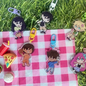 OMORI double sided acrylic keychains