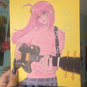 Bocchi Guitar Print