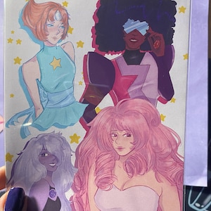 Crystal Gems Steven Universe FANART print