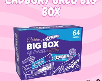 Cadbury & OREO Big Box of Treats - 64 Individually Wrapped Snack Chocolate Biscuits