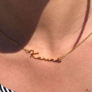 Personalized Name Necklace • Gold Name Necklace • Perfect Gift for Her • Personalized Gift • Perfect for Minimalist Look • Gifts for Mom