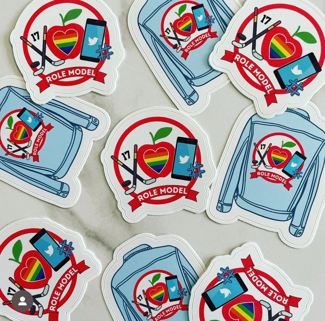 Role Model Logo & Jean Jacket Sticker Etsy