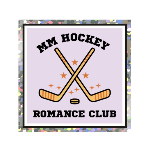 Glitter MM Hockey Romance Club Sticker