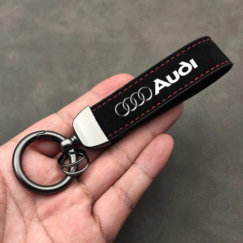 Audi S Line Keychain – Carbon Fiber Leather Car Key Ring Holder Gift - Etsy