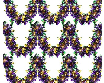 mardi gras tinsel tree walmart