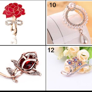 Schleifen Brosche Strass Blumen Broschen Für Frauen Große Bowknot Brosche Pin Einfache Modeschmuck Hochzeit Pin Corsage Accessoires Bild 8