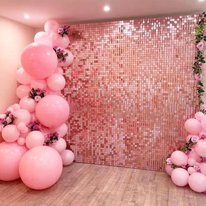 Rideau de fond de fête, toile de fond de paillettes, décoration de mariage, douche de bébé, mur de paillettes, rideau de toile de fond, rideau d'aluminium d'anniversaire