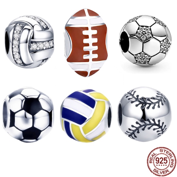 Volleyball Pandora Charm Etsy