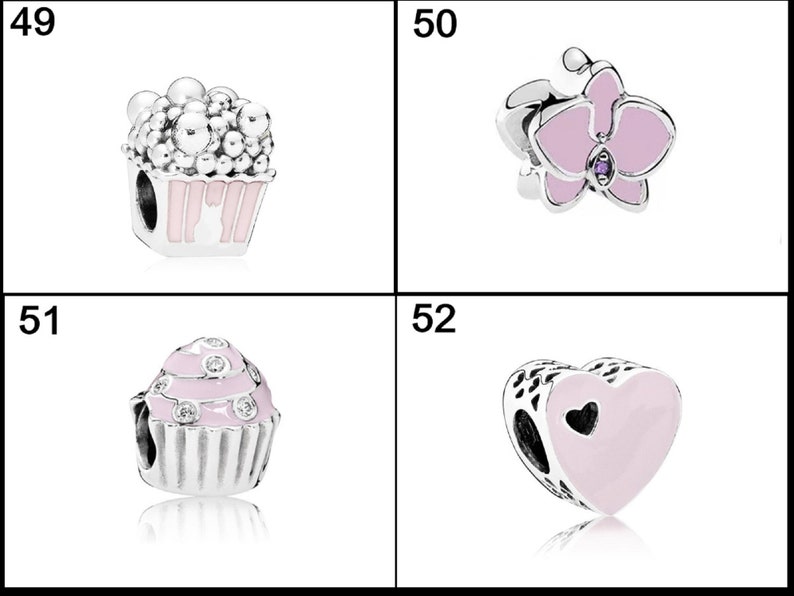 New Fashion Charm Original Pink Collection Bird Five Petals Flower Butterfly Beads for Original charm Ladies Bracelet Jewelry image 10