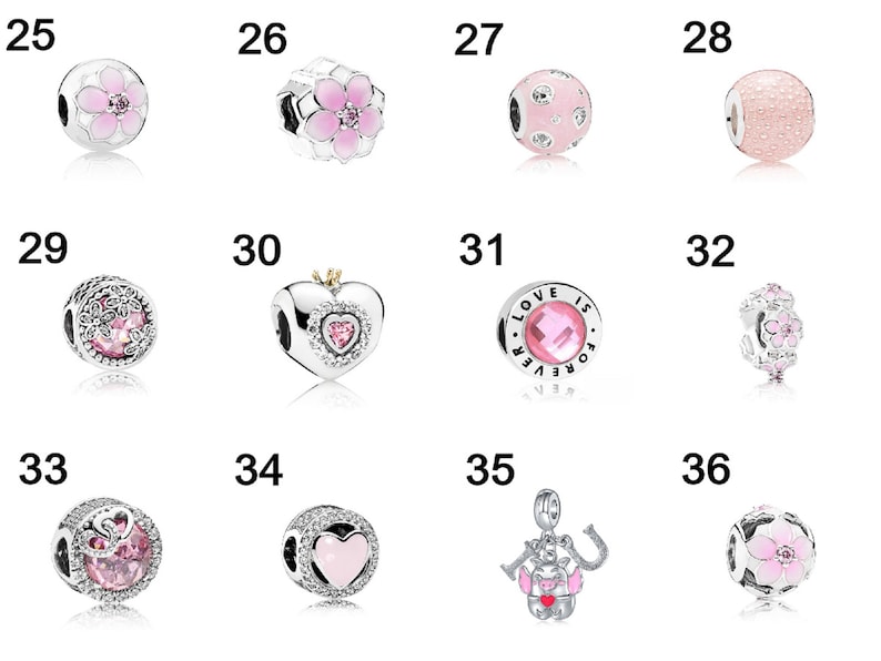Neue Mode-Charme Original Pink Sammlung Vogel Fünf Blütenblätter Blume Schmetterling Perlen für Original Charme Damen Armband Schmuck Bild 8