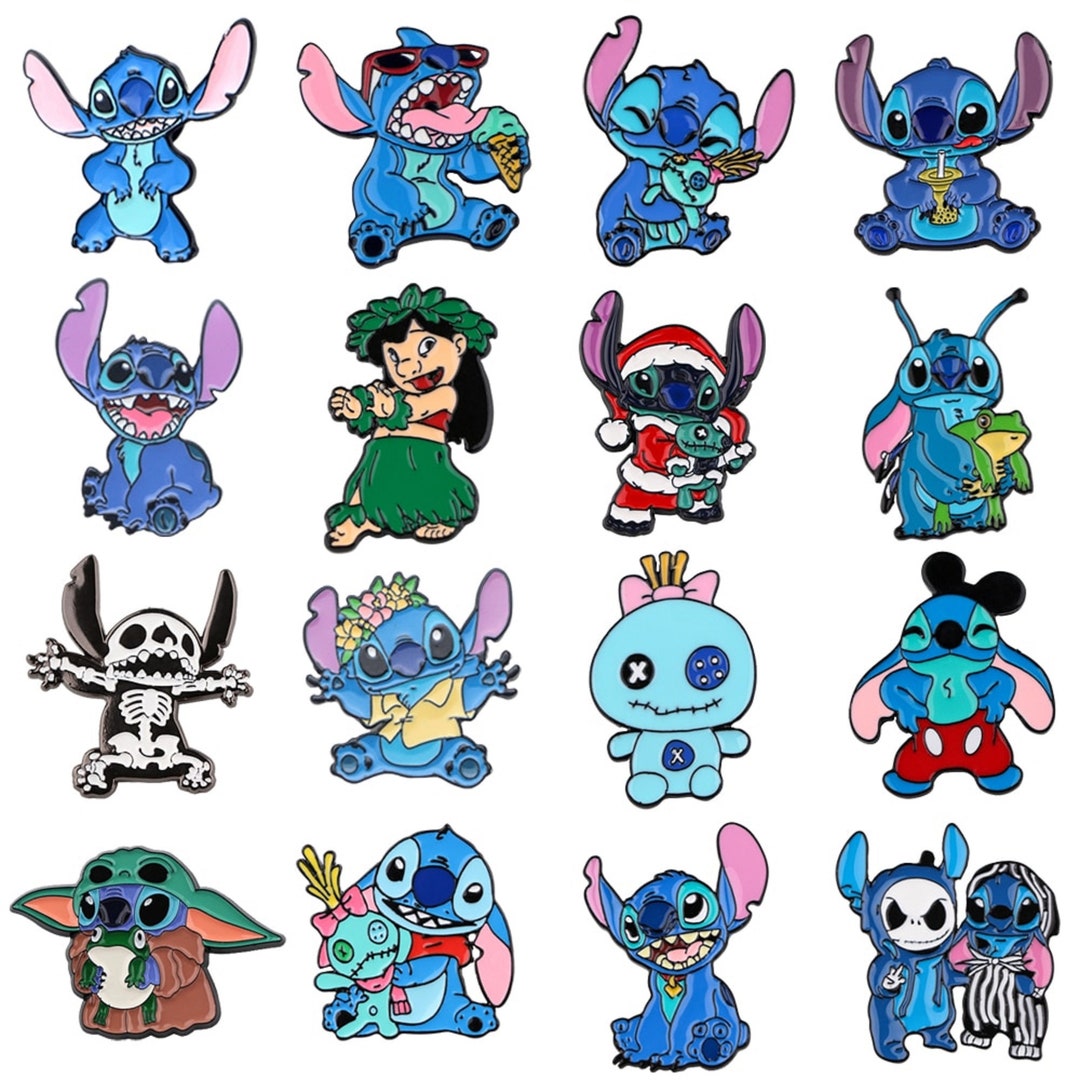 Stitch Enamel Pin Lapel Pins Badges on Backpack Brooches for Clothes ...