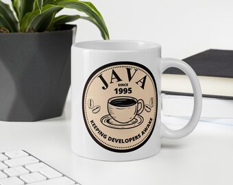 Java Programmer Mug – Keeping Developers Awake Since 1995