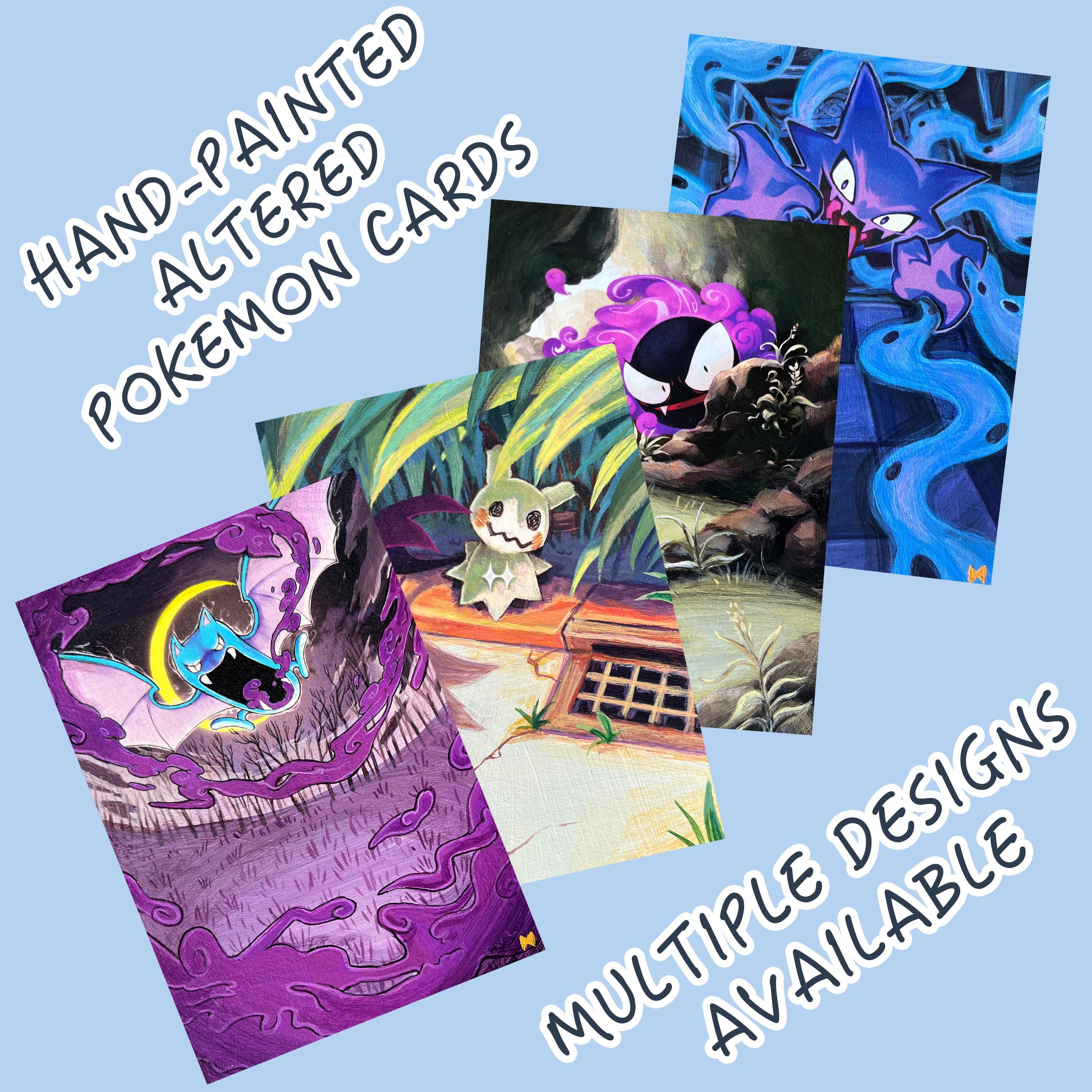 Painted Pokemoncards - Etsy
