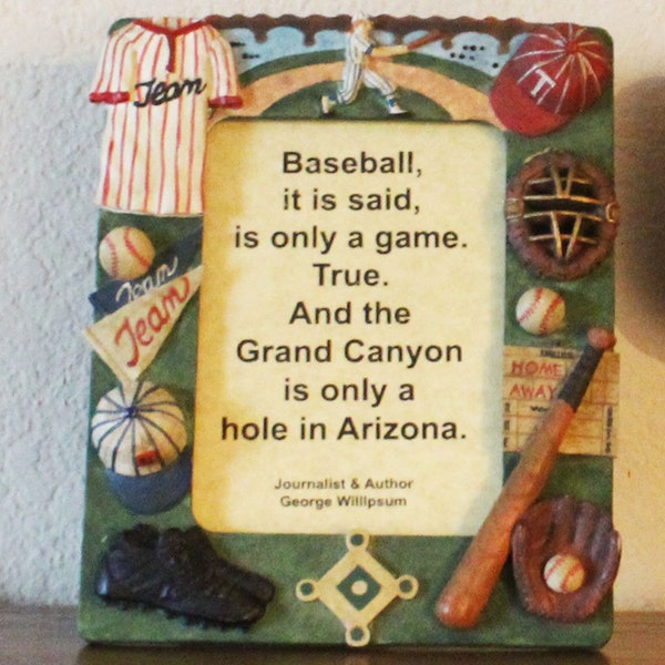 Baseball it is said, is only a game.  True.  And the Grand Canyon is only a hole in Arizona. Baseball fans, future MLB player little leaguer