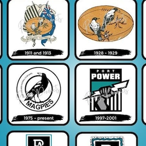 Logotipo del Port Adelaide Football Club Posavasos (lote de 10)