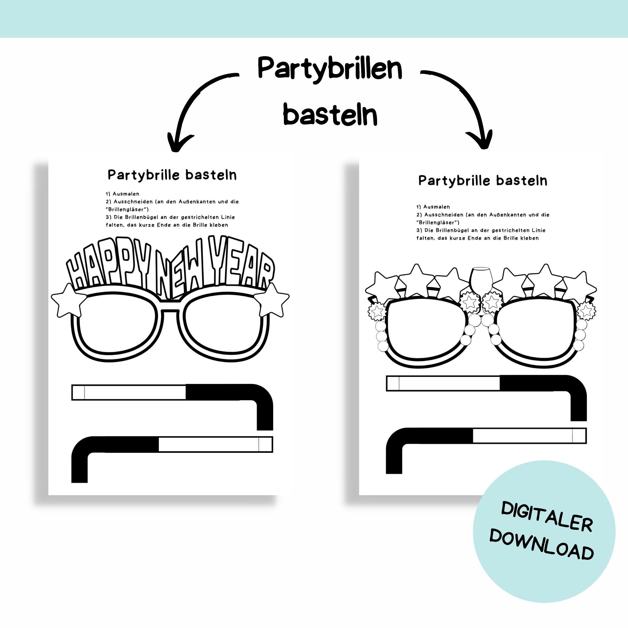 New Year's Eve Craft Template for Children | Printable Template for Self-printing | Crafts for ...