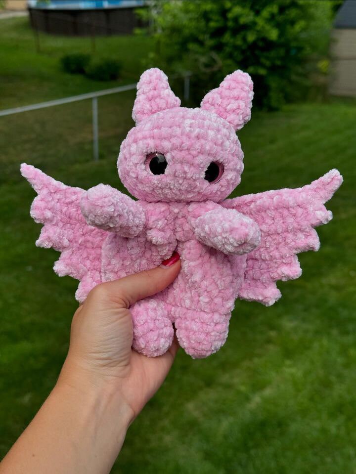 Snuggled Bat Cordelia the Snuggle Bat Crochet Pattern PDF - Etsy