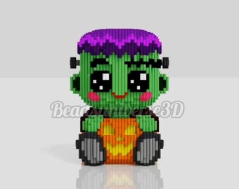 フランケスタイン パンプキン 3D パターン