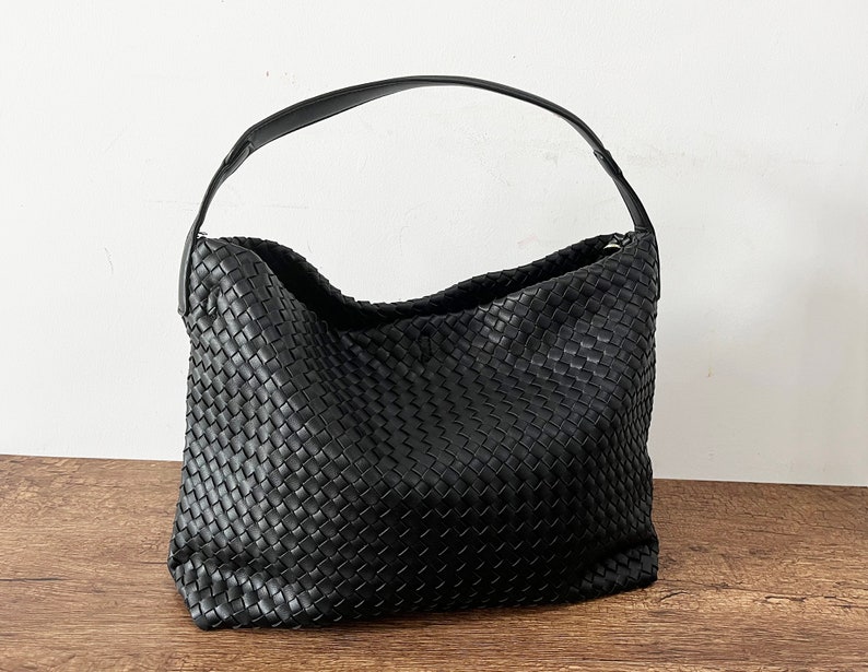 Leather Bag for Women, Leather Tote, Hand Woven Bag , Shoulder Bag, Leather Handbag, Weekend Bag, Work Bag, Cross-body Bag, Gift for Girl image 9