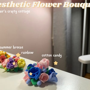 Air-Dry Clay Flower Bush | Collectibles | Homemade | Handmade|