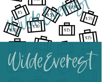 Savings Challenge Tracker x2 | Vacation | Instant Download | A6