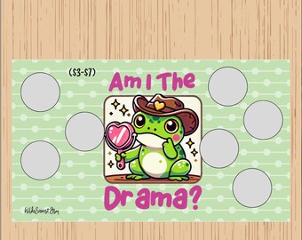 Am I The Drama? Rootin Tootin Cowboy Frog- Mystery Scratch and Save Challenge- Low Income Budget