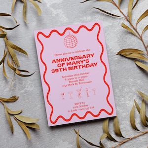 Lustig 40. Geburtstagseinladung einladen benutzerdefinierte DIY anpassen bday vierzig Party Einladung Erwachsenen Geburtstagseinladung moderne einzigartige lustige ich bin 40 einladen