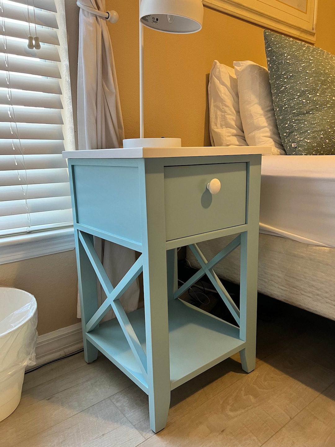 Solid Wood Beach Style Nightstand - Etsy
