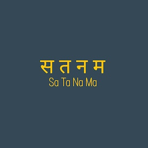 Sa Ta Na Ma | Birth Life Death Rebirth | Mantra Series T-Shirt (All Fit)