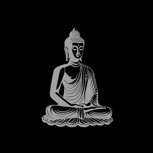 Meditating Buddha | 7 Variant Colors | Yoga T-Shirt (All Fit)