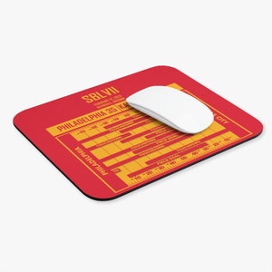 SBLVII (2023) Commemorative Football Game Mousepad… Relive Kansas City's 3RD Championship!
