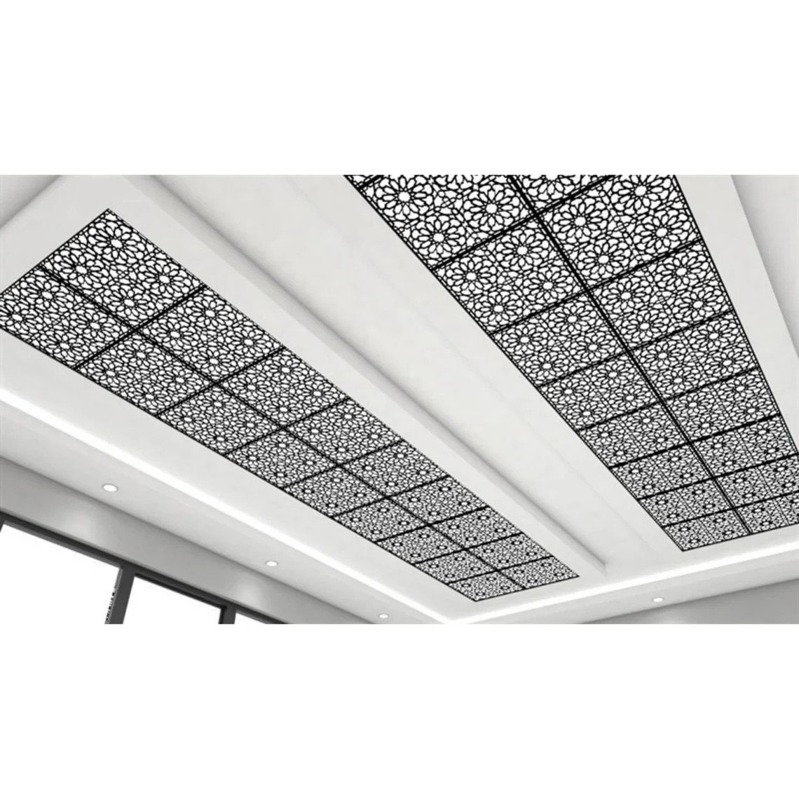 Modern Black Square Ceiling Panels 23.62''x23.62'' - Etsy