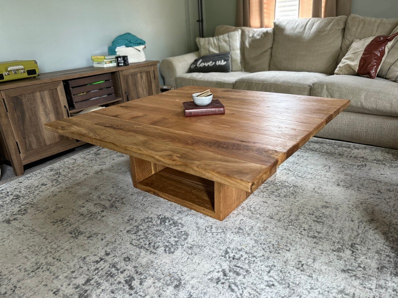 Square Living Room Coffee Table Etsy