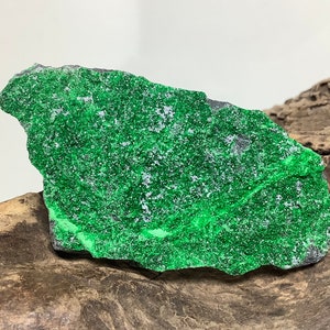 AWESOME --- Uvarovite {194} (green garnet)