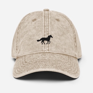 Vintage tiny horse baseball cap