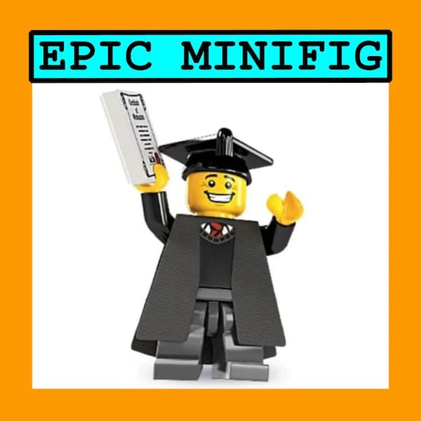 Graduate Minifigure graduation college university high school certificate diploma