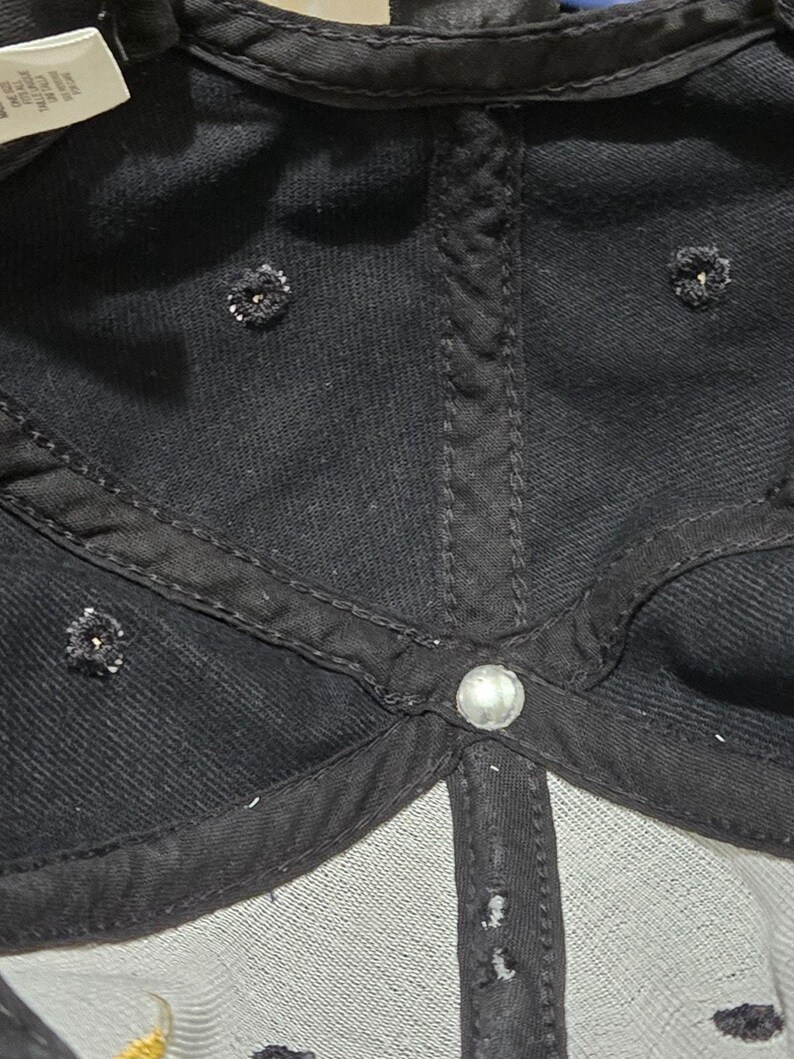 Vintage jaren 90 Nike Michael Jordan snapback hoed gemaakt in de VS paarsgeel afbeelding 19