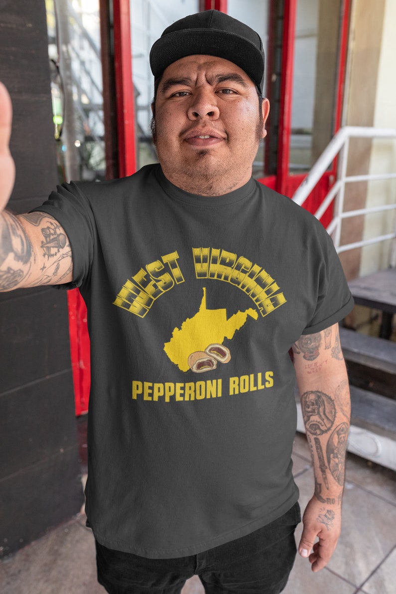West Virginia Pepperoni Roll Shirt for Mountaineer Fan on Etsy