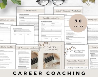 Coaching Workbook Career Changing Planner Career Coaching Guide Job Change Journal Printable Career Development Planner Instant Download