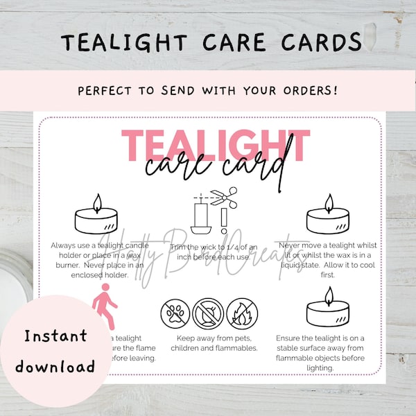 Tealight Warning Labels Etsy Australia