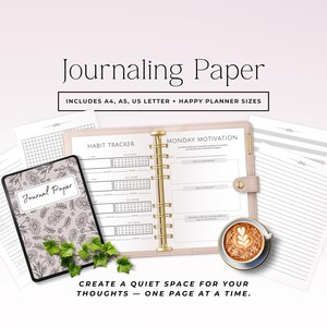 Printable Reflection Journal Templates, Daily Reflection Pages, Habit Tracker Journal, Mindfulness Worksheet, Digital Journal Download P3