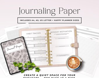 Printable Reflection Journal Templates, Daily Reflection Pages, Habit Tracker Journal, Mindfulness Worksheet, Digital Journal Download P3