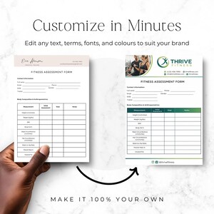 gym trainer client progress assessment form
fitness evaluation form for personal training