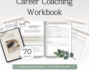 Career Coaching Workbook, Editable Career Planner Printable, Career Change Journal, Job Search Template, Career Development PDF Phase 4