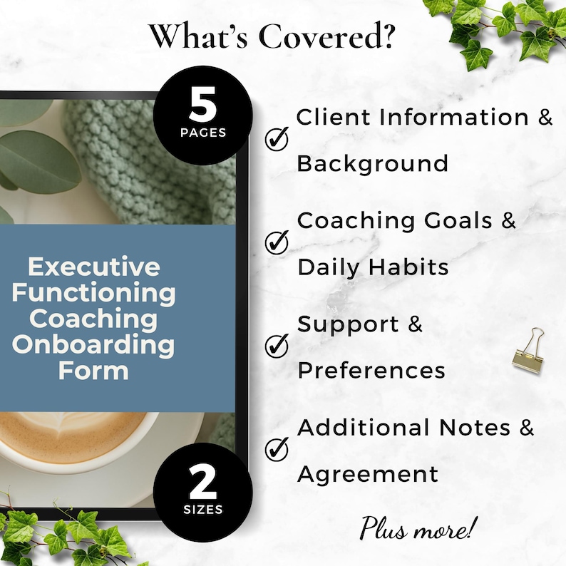 editable executive function coaching form template

Canva client intake form for ADHD coaches