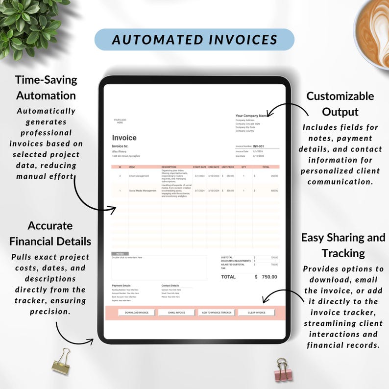 Customizable VA task tracker for productivity enhancement
E-commerce client tracking spreadsheet for Etsy sellers