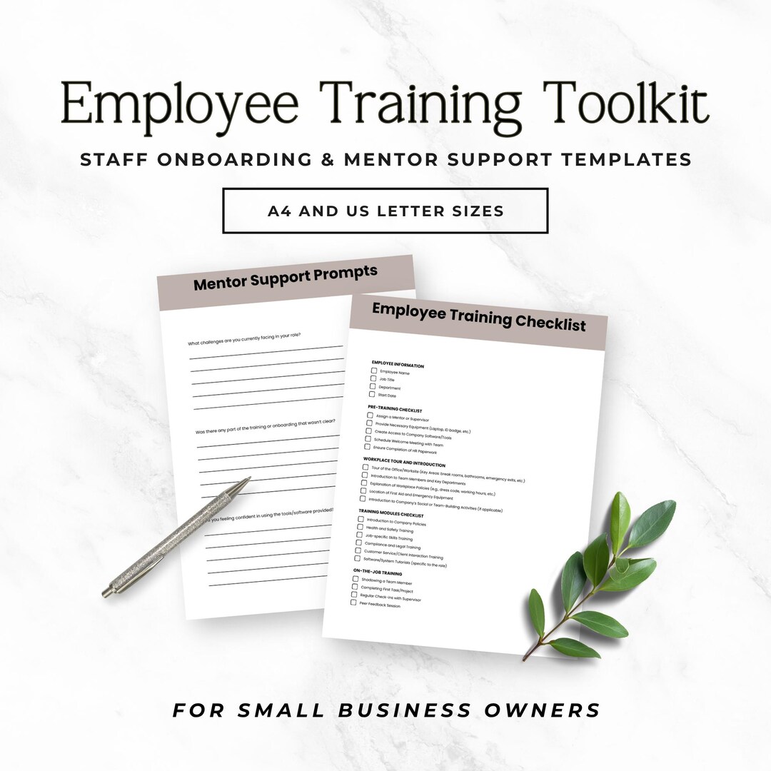 Employee Onboarding Checklist Template, Editable New Hire Training ...